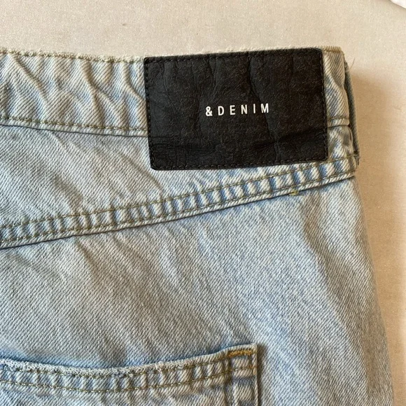 H&M Long Maxi Jean Denim Skirt with Raw Edge Hem XL - Picture 4 of 6